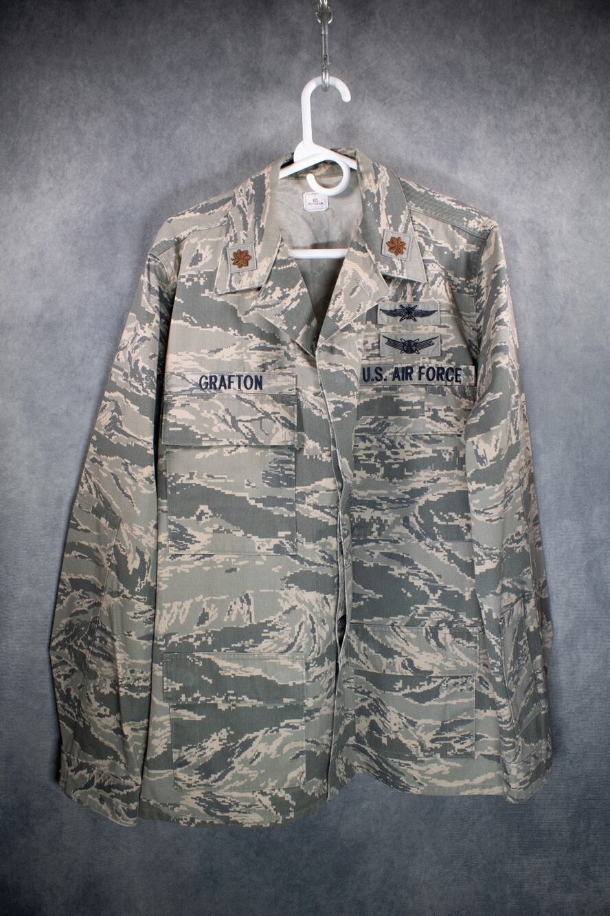 USAF Airman Jacket 42L ABU Digital Camo Major Grafton Uniform Shirt Top